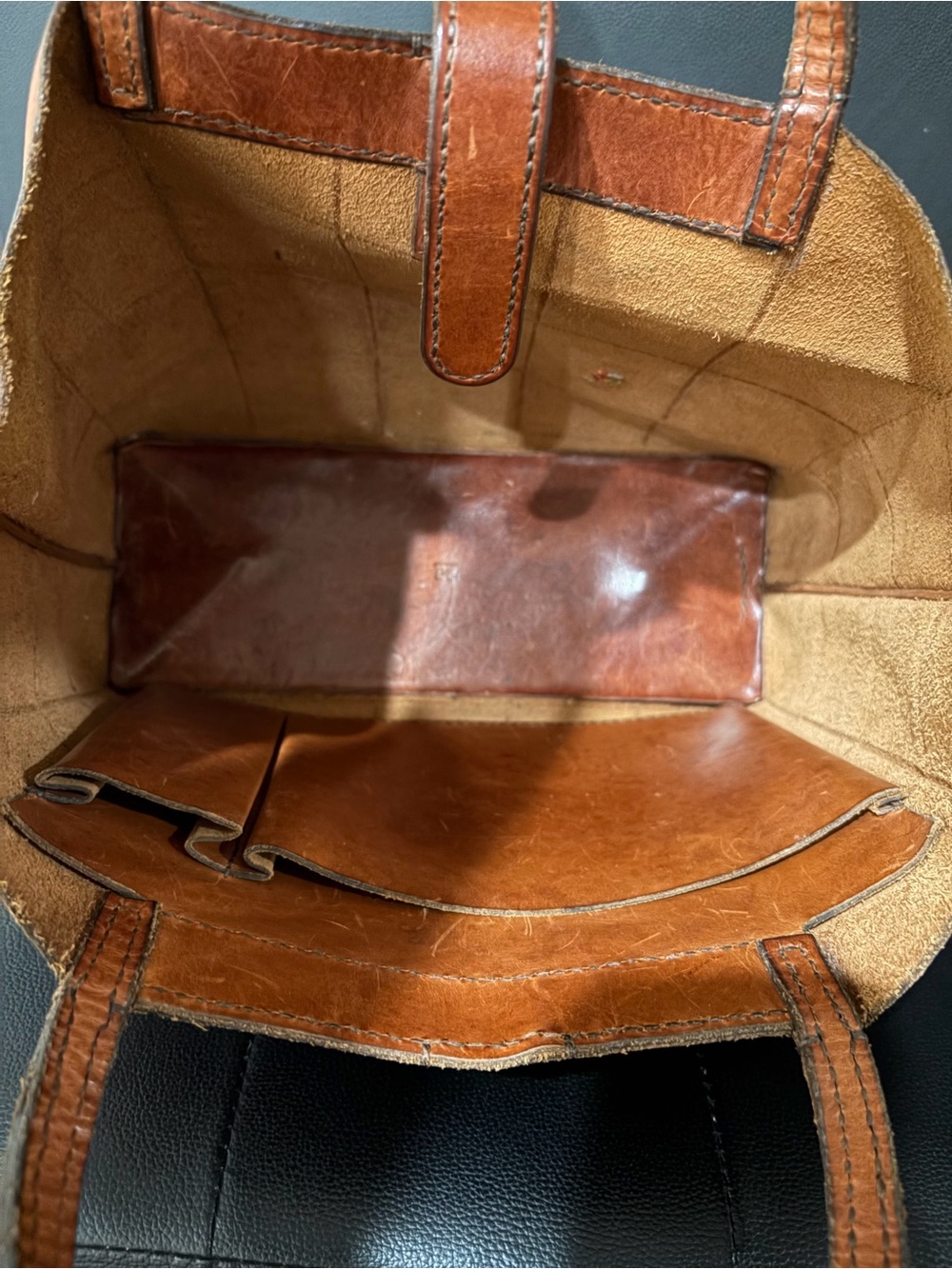 Henry Cuir leather tote - Picture 3 of 6